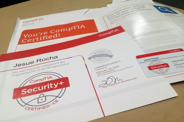 screenshot of CompTIA Security+ 