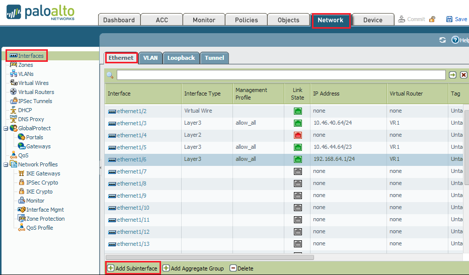 screenshot of Palo Alto Networks Threat Prevention