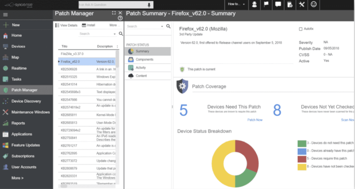 Syxsense Patch Management screenshot